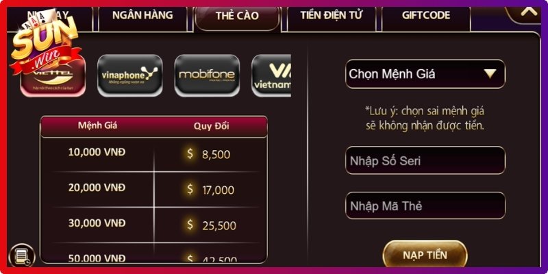 Nạp Tiền Sunwin - Thao Tác An Toàn Cho Mọi Người Chơi 3 Mẹo nạp tiền Sunwin nhanh